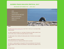 Tablet Screenshot of burrenpeakswalkingfestival.com